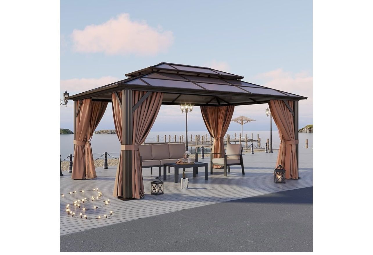 New In Box,12x16 Polycarbonate Hardtop Gazebo