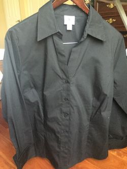 Ladies' Simple Black Shirt