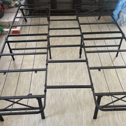 Full/ Queen Barely Used Metal Bed Frame
