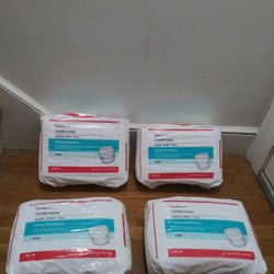 Adult Sealed Diapers Cardinal Health Sure Care Plus Underwear, Heavy Absorbency 4 Packs Altogether 18 In Each Pack
