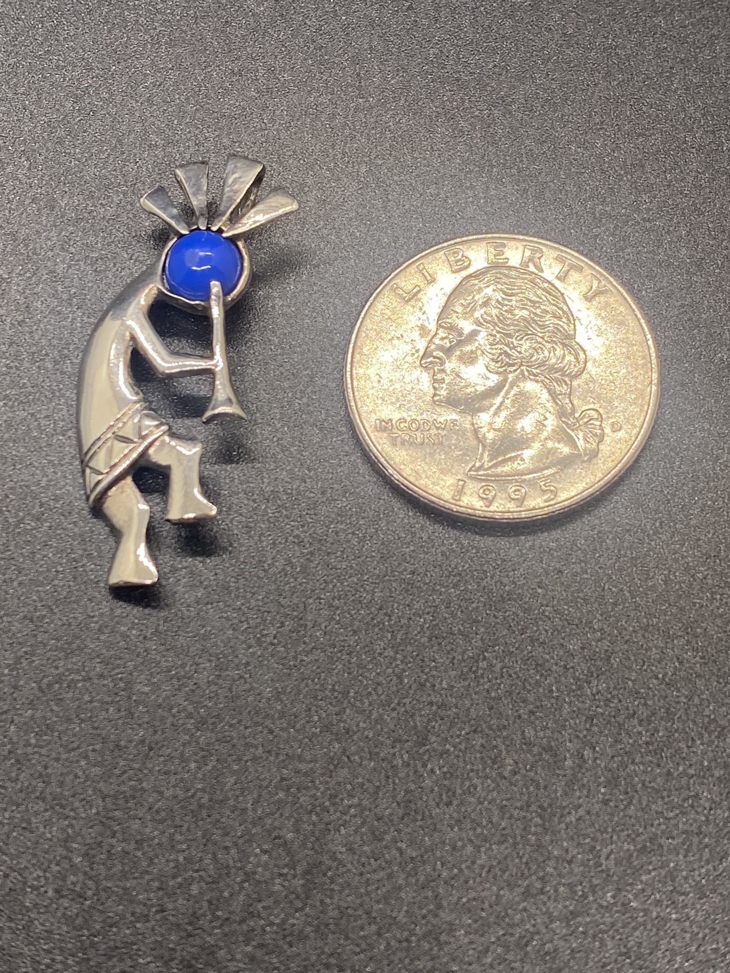 Sterling Kokopelli Pendant