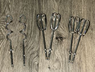Bundle of Unbranded Hand Mixer Replacements Dough Hooks Mixers 3 Sets