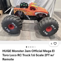 Huge MonsterJam MEGA RC Truck