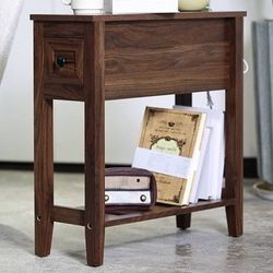 Brown Narrow side End Table 