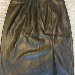 Skirt Black Suede