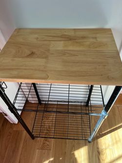 Butcher block kitchen table