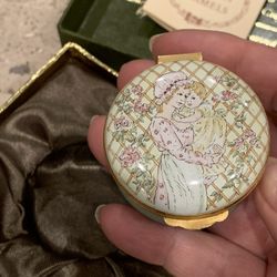 English Enamels by Crummles hand painted box.