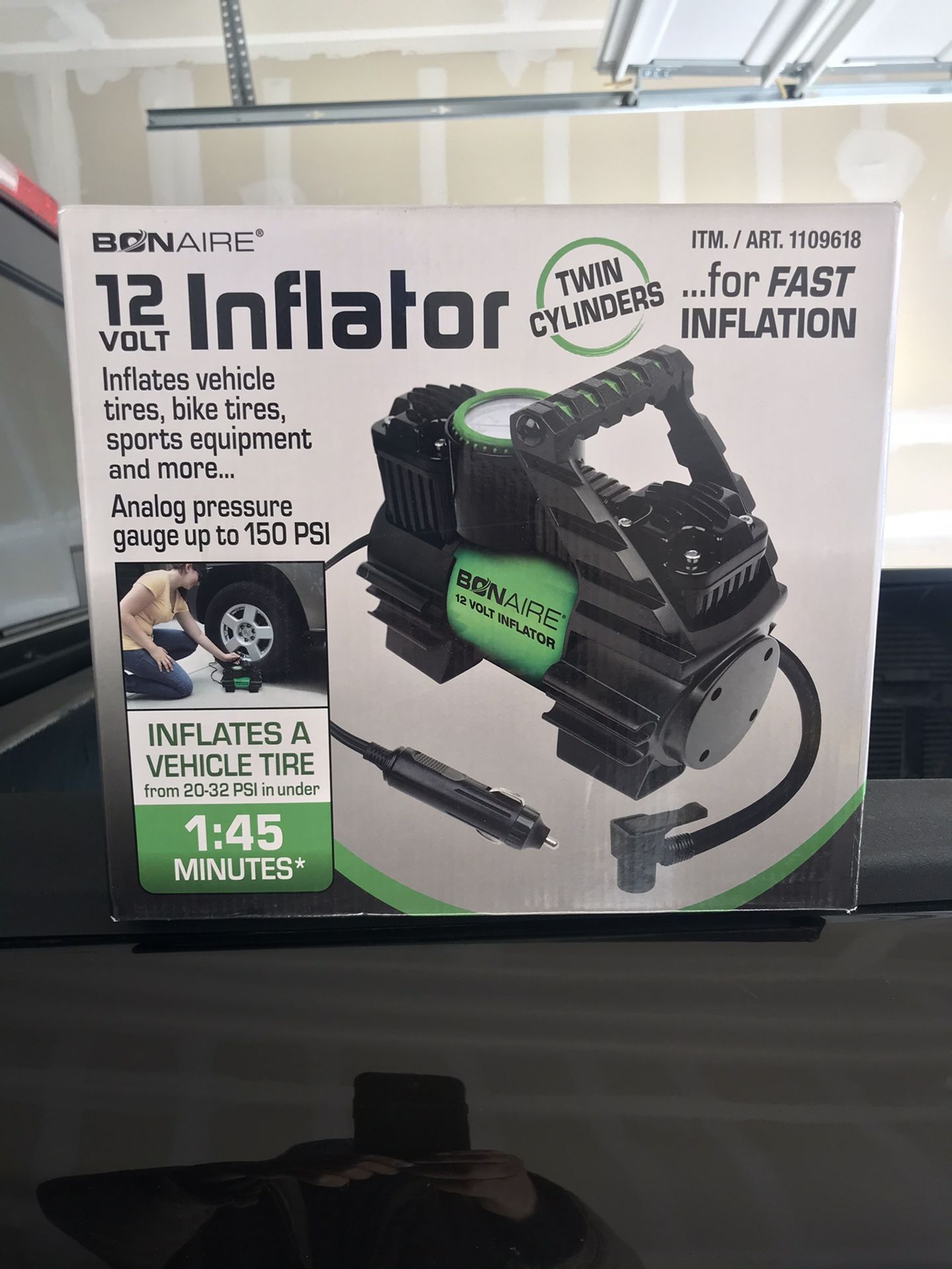 Non aire 12 volt inflador tire