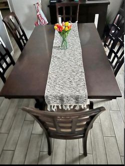Wood table and chairs