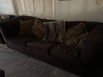 Dark Brown Sectional- O.B.O