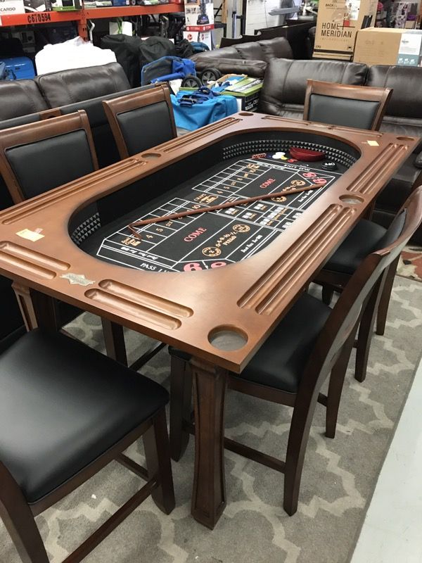 Dining Table Poker Table Craps Table With 6 Chairs For Sale In Phoenix Az Offerup