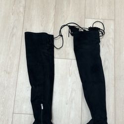 Marc Fisher Thigh High Flat Boots Size 8