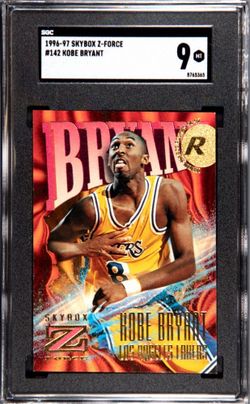 1996-97 Skybox Z-Force Kobe Bryant Rookie #142 SGC 9