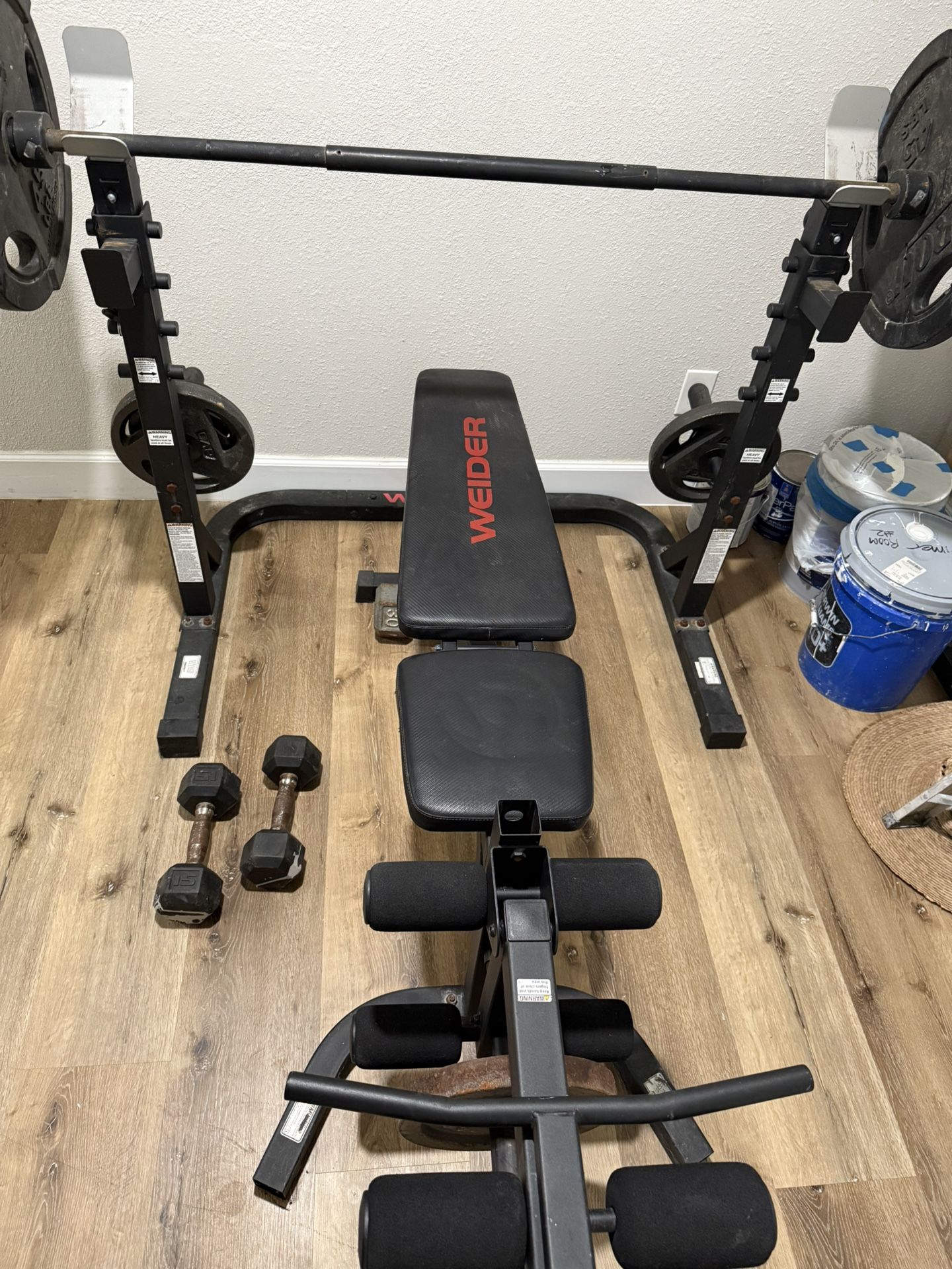 WEIDER - Bench Press / Squat Rack / Preacher Curls
