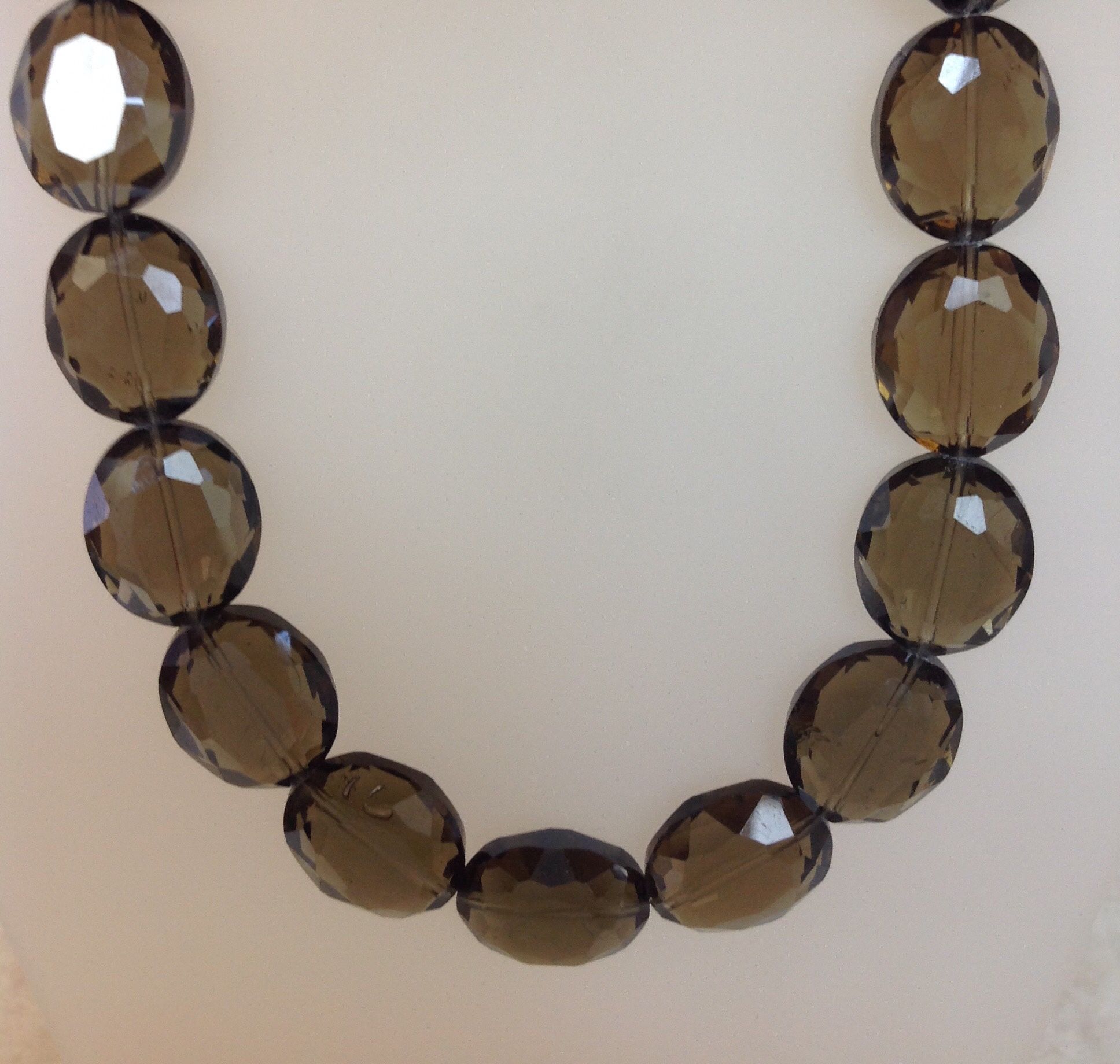 Smokey Topaz Necklace 17”