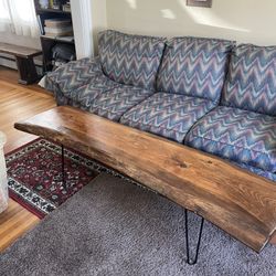 Natural Live Edge Pine Coffee table