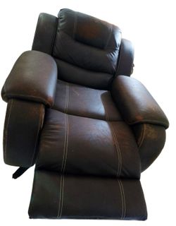 Brown Recliner Chair — Genuine Leggett & Platt Mechanism