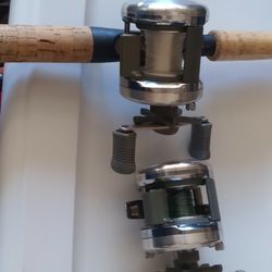 SHIMANO CORSAIR CS300 REEL AND POLE PLUS A CORSAIR  CS200