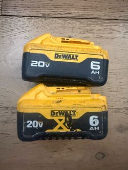 DeWalt 20V Max 6Ah Battery Pack – Lot of 2
