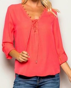 Womens hot pink blouse