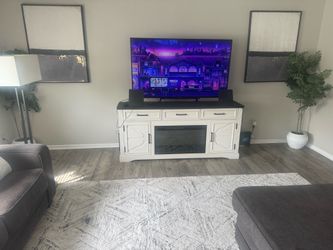 TV Console with fireplace