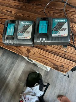 Makita DC18RC Battery Charger Pair
