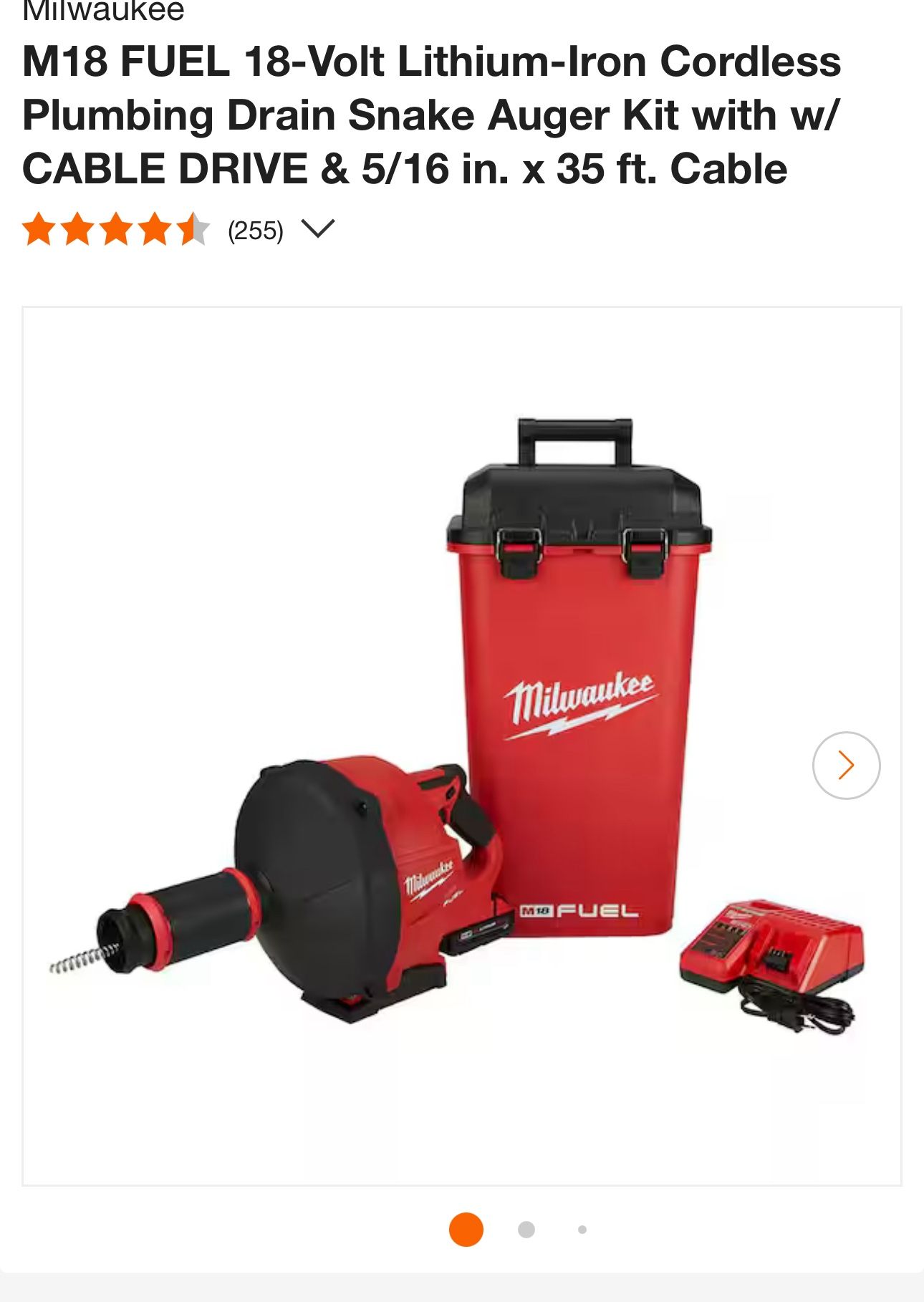 Milwaukee 18v Snake New In Box