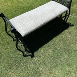 Rod Iron Bench Indoor Outdoor 