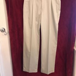 Men Jos A Bank Stays Cool Tan Pants 34w/32L