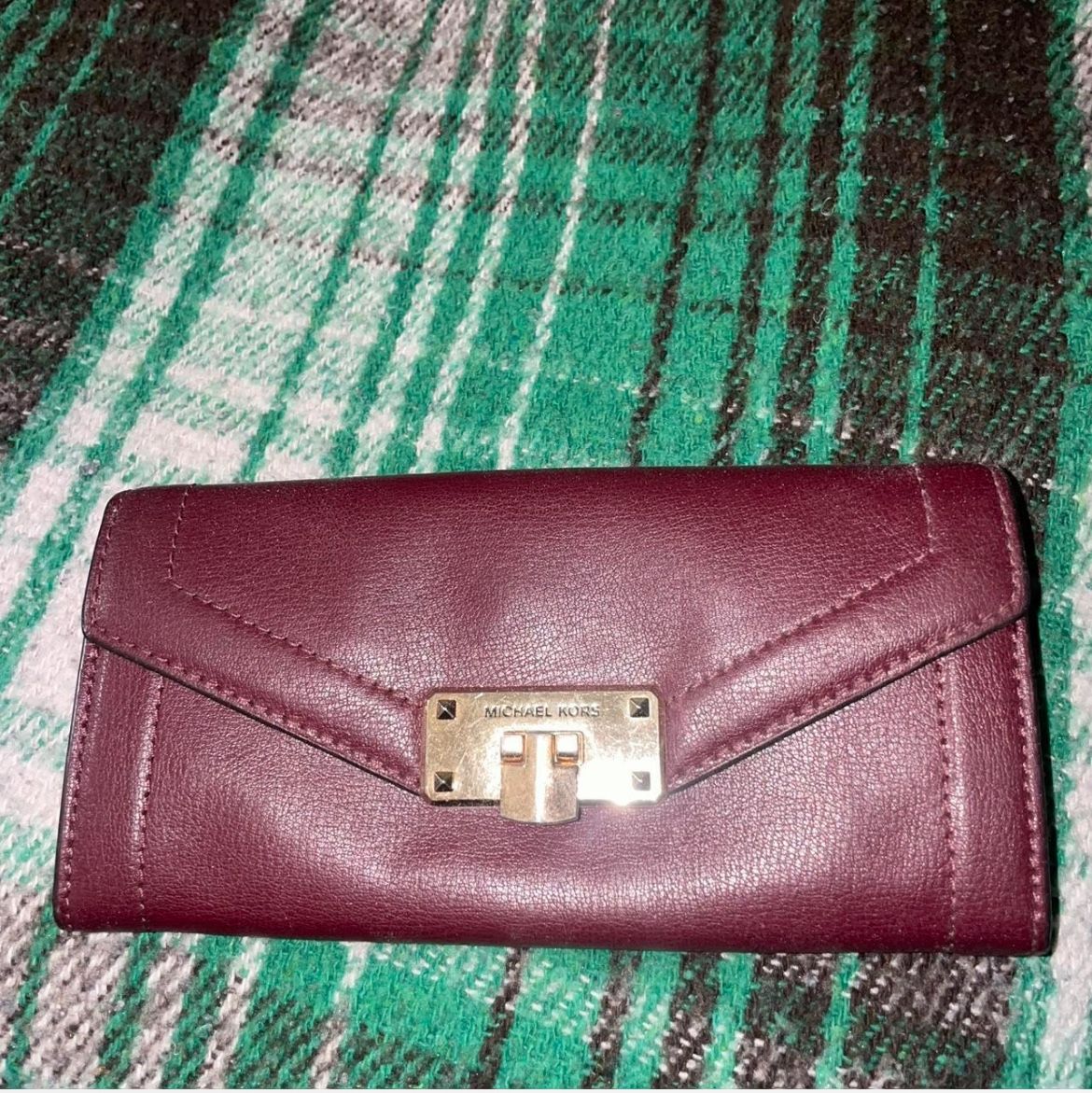 Burgundy Michael Kors Small Hand Purse