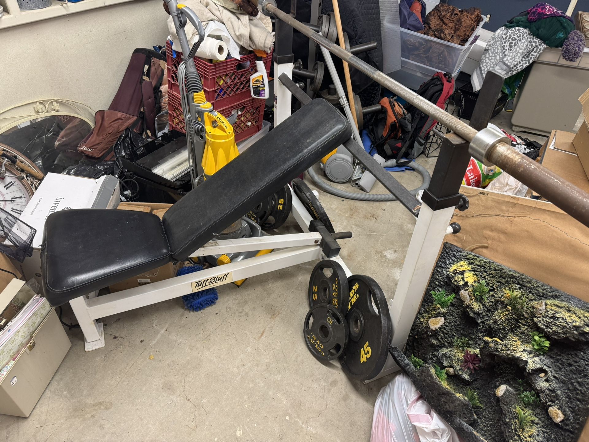 Weight Bench and Bar