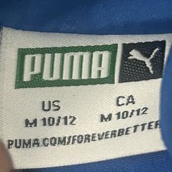 Blue Puma Puffer Jacket