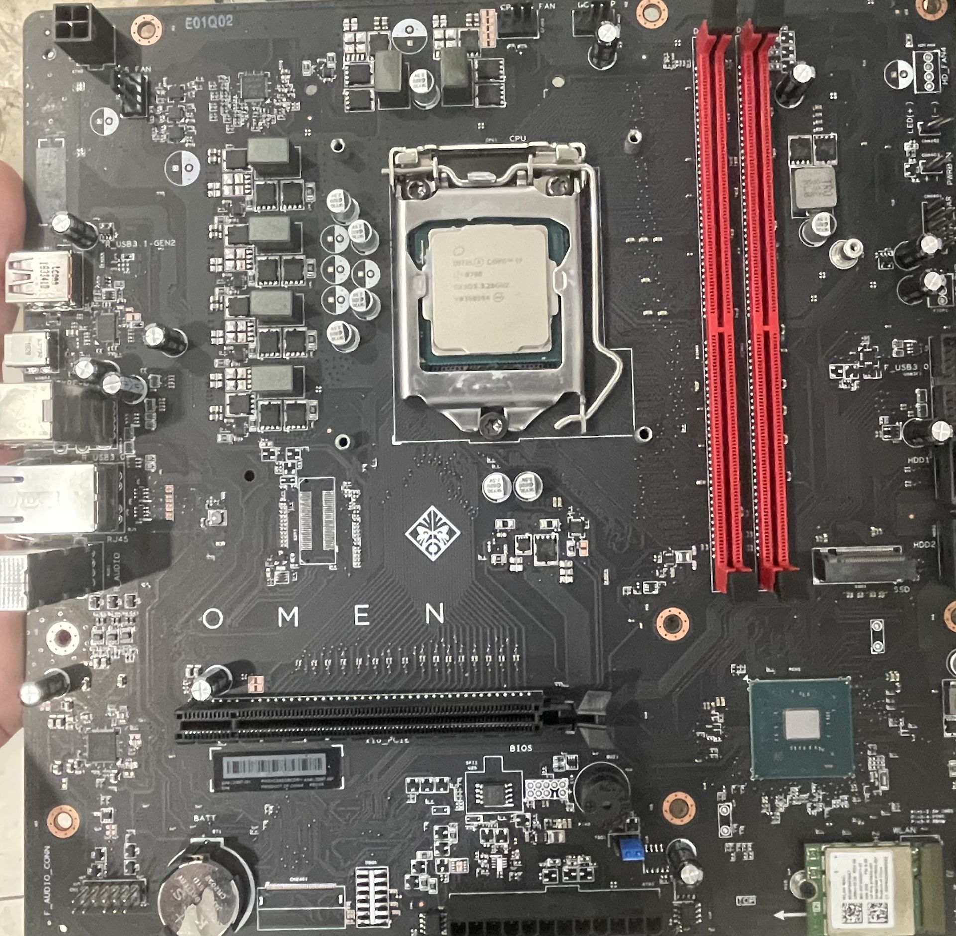 I7-8700 cpu with hp omen motherboard