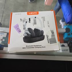 Levn- Bluetooth Headphone With Transmitter Charging Dock 