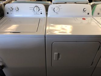Used kenmore high efficiency washer and dryer set. 1 year warranty