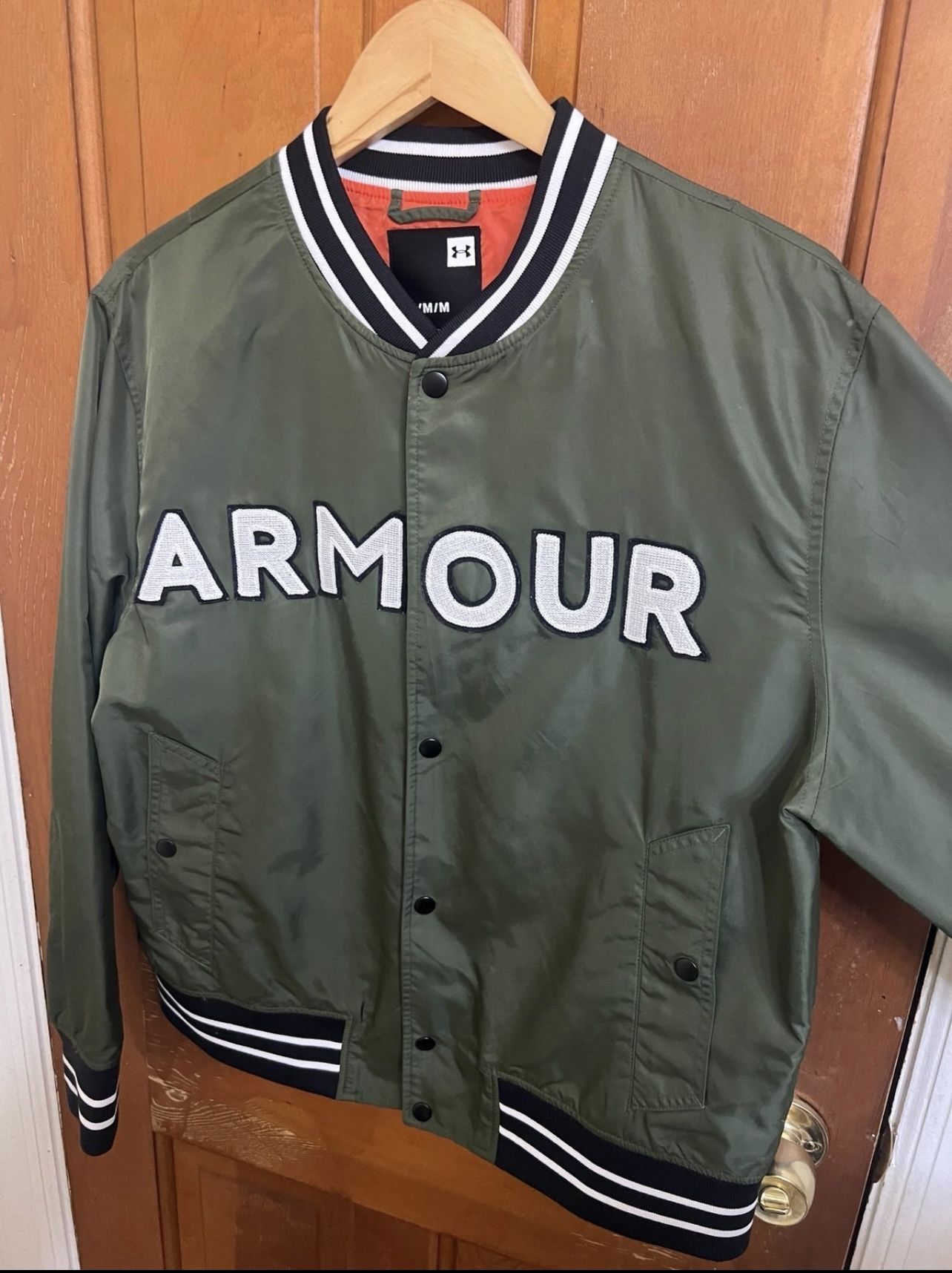 Under Armour Sportstyle Bomber Jacket Olive Green