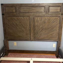 Queen Bed With Bookshelves And Bench