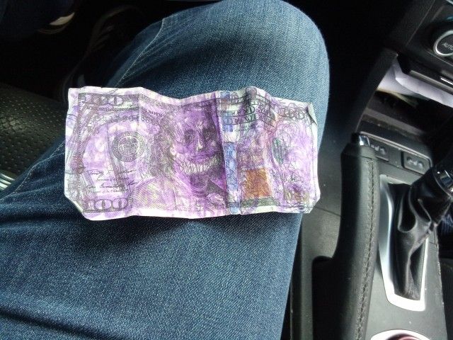 Real $100 Bill Written On For $75 Bucks Cash Money