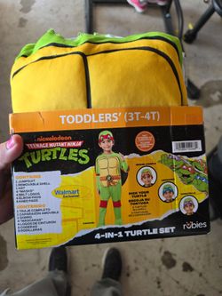 TMNT Toddler Halloween Costume 4-in-1 Set 3T-4T