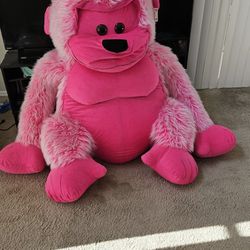 Valentines Pink Gorilla Stuffed Animal