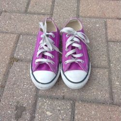 12Y Purple Converse Allstar Shoes