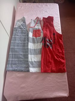 Set of 3 Men's muscle shirt's size Large