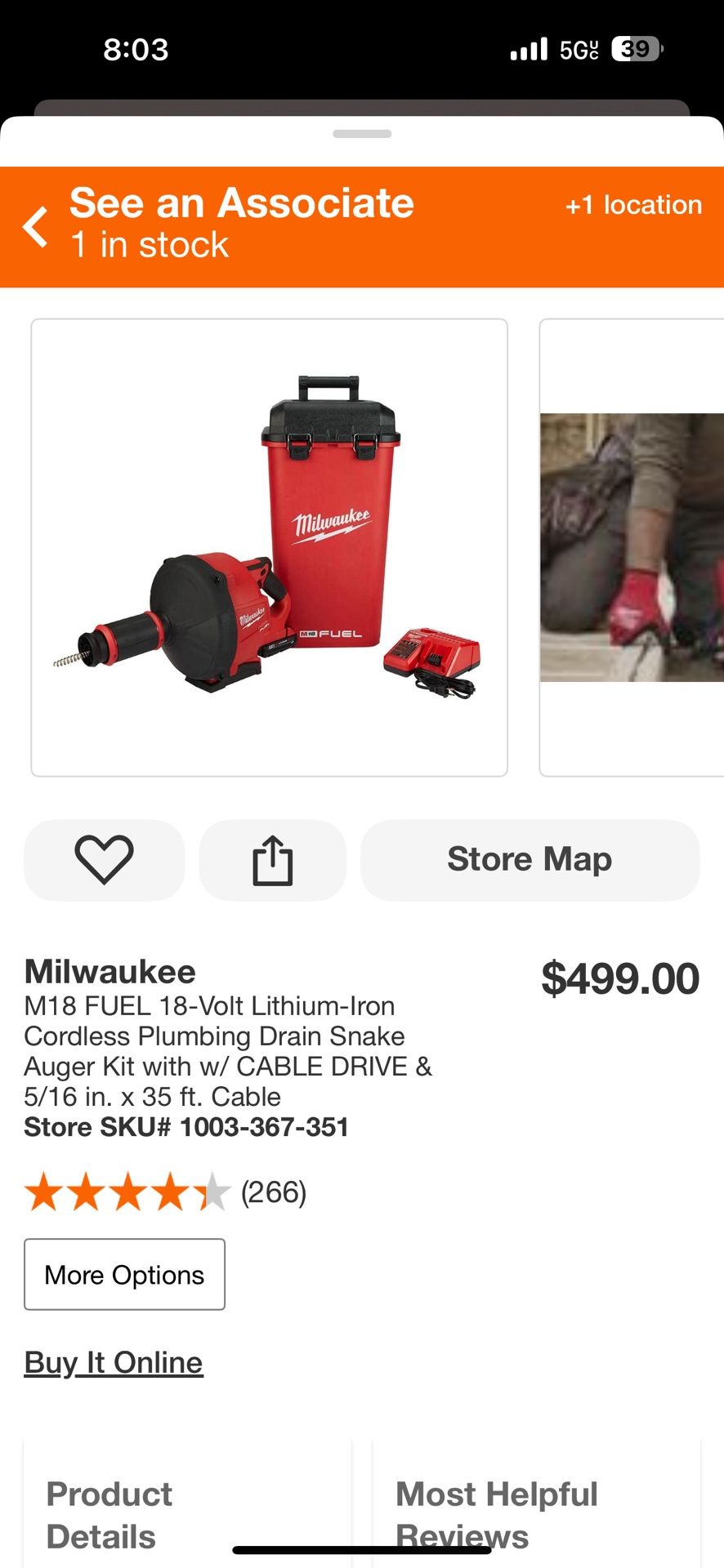 M18 FUEL 18-Volt Lithium-Iron Cordless Plumbing Drain Snake Auger Kit with w/ CABLE DRIVE &