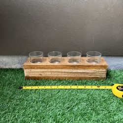 Wood Candle Holder 