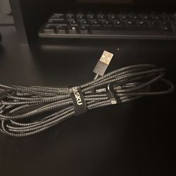 (2 pack) 10 ft Ipad charger with side port and strong cable