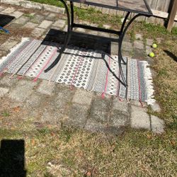 Outdoor Patio Table With Six Removable Tiles, 38wide, 32 High, 26 Depth, Sturdy.