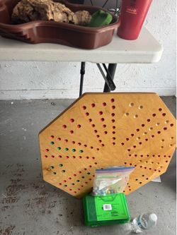 2 Marble board and marbles