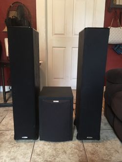 2 speaker polk audio and subwofer sound great