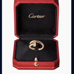 CARTIER JUSTE UN CLOU RING Rose Gold With Diamonds