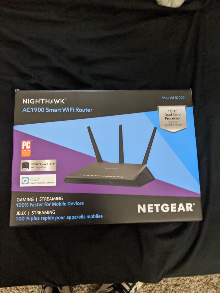 Netgear Nighthawk AC1900 smart Wifi Router gaming